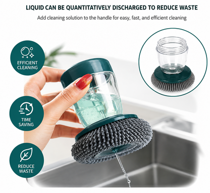 2-in-1 Soap Dispensing Dish Scrubber